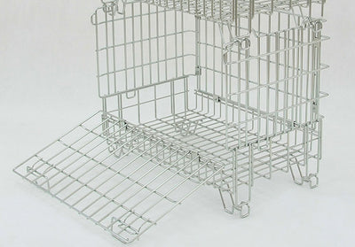Folding Mesh Container 800 x 600 x 680mm – Stackable Wire Container | 400kg Capacity