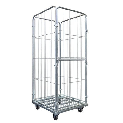 Laundry Roll Container 4 Sided - 800 x 720 x 1800mm, Folding Gate