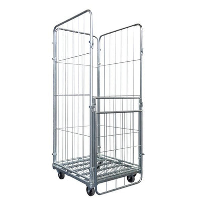 Laundry Roll Container 4 Sided - 800 x 720 x 1800mm, Folding Gate