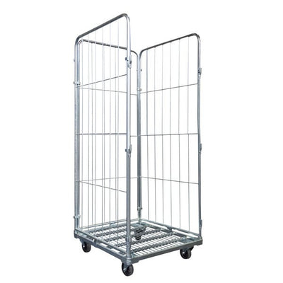 Laundry Roll Container 4 Sided - 800 x 720 x 1800mm, Folding Gate