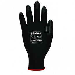 Matrix P Grip Polyurethane Coated Work Gloves – Pack of 12, Size 7 (Small)