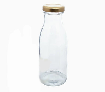 250ml Clear Glass Milk & Juice Bottles – 38mm Twist-Off Neck | Pallet of 1,398 Units
