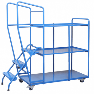 Order Picking Trolley with 3 Steel Shelves 270kg 1595 x 650 x 1670mm
