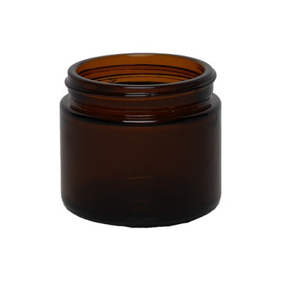 60ml Amber Squat Glass Jar – UV Protective Cosmetic & Pharmaceutical Container