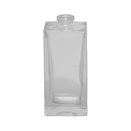 50ml Square Clear Glass Bottle – White Flint Cosmetic & Diffuser Bottle