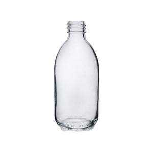 300ml clear white flint glass alpha syrup bottle