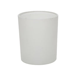 20cl Flat-Based Candle Glass – Matte White – 200ml Candle Jar
