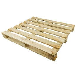 Palet de Madera de Un Solo Uso – 1200x1000x120mm – Tratado ISPM15 – Capacidad de 500kg