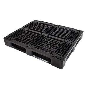 1200x1000x150mm open deck recycled HDPE plastic pallet with raised edge rim
