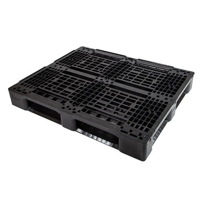 Plastic Pallet – 1200x1000x150mm – Open Deck with Raised Edge, Recycled HDPE