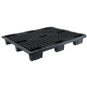 Palette en plastique 1200x1000x153mm Plateforme ouverte emboîtable HDPE Capacité de charge 1000kg