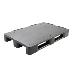 Palé de Plástico Reforzado – 1200x800x145mm – Plataforma Cerrada – Bisel Elevado – Carga Dinámica de 1600kg – Carga Estática de 7000kg – 3 Patines