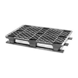 Palé de plástico 1200x800x150mm – 3 patines, plástico PO, 9.5kg