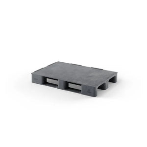 Heavy-Duty Plastic Pallet – 1200x800x150mm – Recycled PP – Closed Deck with Raised Edge – 3000kg Static Load – 14kg