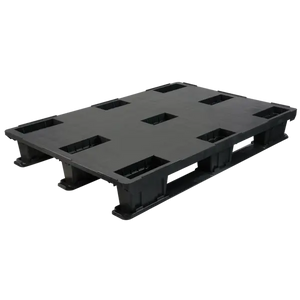 Plastic Pallet – 1200x800x175mm – 3 Skids – Closed Deck – 1200kg Dynamic Load – Raised Edge – PEPP