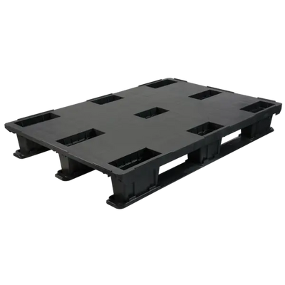Palet de Plástico – 1200x800x175mm – 3 Patines – Deck Cerrado – 1200kg Carga Dinámica – Bisel Elevado – PEPP