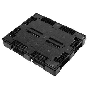 Plastic Pallet 1200x1000x160mm Recycled HDPE Closed Deck Full Perimeter Base