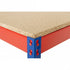 Rivet Workbench with Chipboard Worktop and Half Undershelf