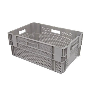 60 litre perforated plastic stack and nest box 600x400x320mm