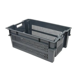 Stack and Nest Tray – 600x400x230mm – 33 Litres – Perforated Plastic Tray