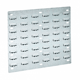 Steel Louvred Panels, Wall Mounted Mild Steel Storage for Small Parts Bins
