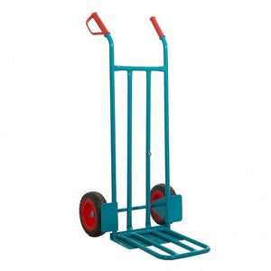 Steel Sack Truck with Puncture Proof Wheels, Fixed & Folding Footplate, 250kg Load Capacity