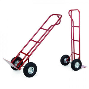 Heavy Duty Steel Sack Truck with Pneumatic Tyres, 200kg Capacity, Red