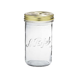 1000ml Le Parfait Familia Wiss Terrine Jar – Glass Preserving Jar with Gold Seal & Screw Cap