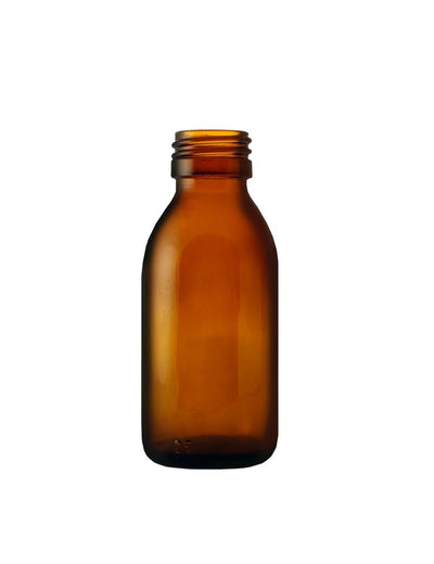 100ml Amber Alpha Glass Bottle