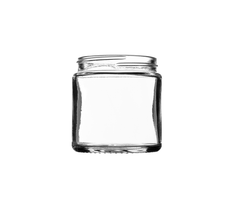 120ml White Flint Glass Squat Jar