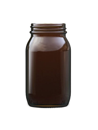 175ml Amber Glass Powder Jar