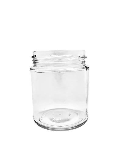 190ml Panelled Glass Food Jar