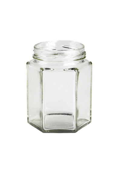 195ml Hexagonal Glass Jar