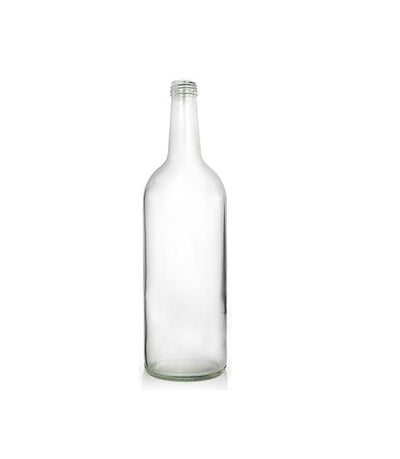 1L Clear Glass Mountain Bottle