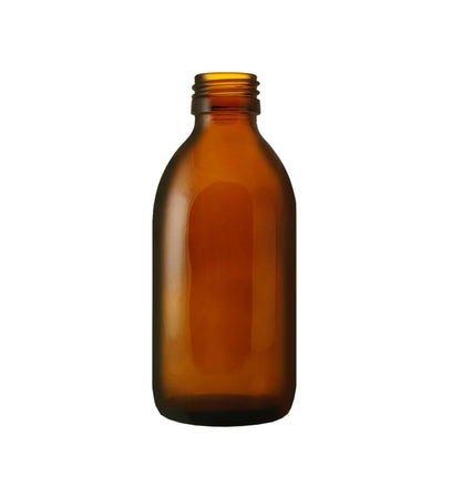 200ml Amber Alpha Glass Bottle