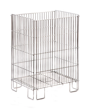 Panier et bac de déchargement rectangulaire carré pliable pour point de vente
