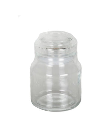 205ml Round Glass Jar with Glass stopper & Seal