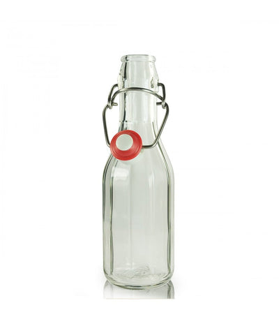 250ml Faceted Costolata Bottle w/ Swing-Stopper