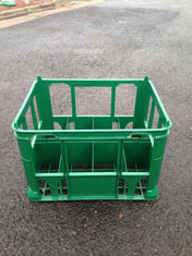 Stackable Green Milk Crate to Hold 8 x 2ltr Milk Bottles or Cartons