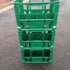 Stacked Green Milk Crates to Hold 8 x 2ltr Milk Bottles or Cartons