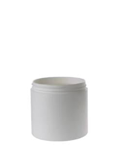 300g White Plastic Straight Sided Jar