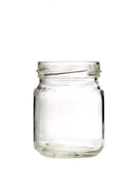 Pot de miel en verre de 190 ml (col tournant)