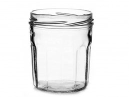 385ml Faceted Menage Glass Jar