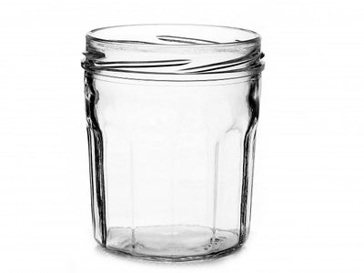 385ml Faceted Menage Glass Jar