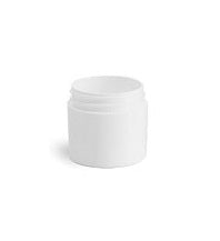 200g White Plastic Straight Sided Jar