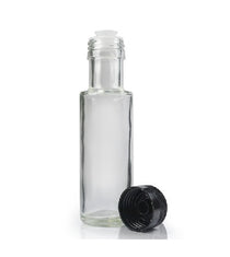 100ml Clear Glass Dorica Oil Bottle (Screw Neck)