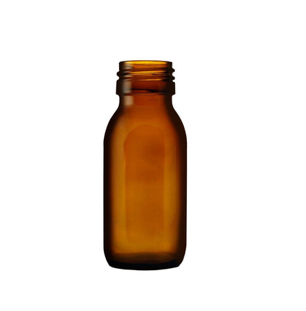 60ml Amber Alpha Glass Bottle