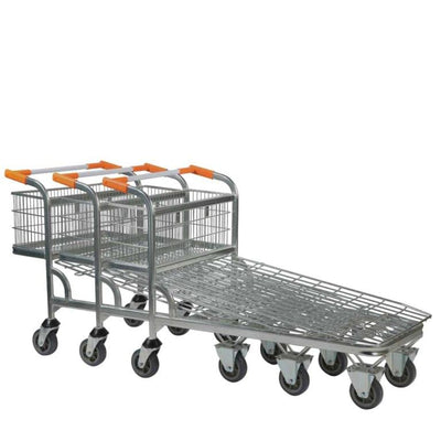 Cash and Carry Trolley with Wire Mesh Base