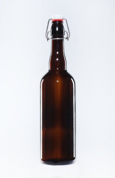 750ml Amber Beer Swing-Stopper Bottle with ceramic stopper