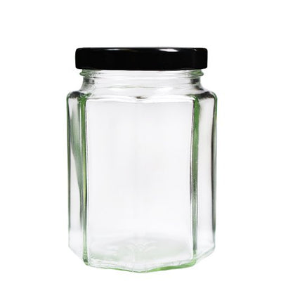 212ml (8oz) Octagonal Glass Jar